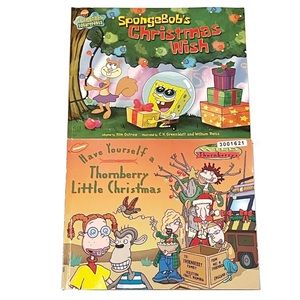 Nickelodeon Softcover Christmas Books SpongeBob SquarePants The Wild Thornberrys